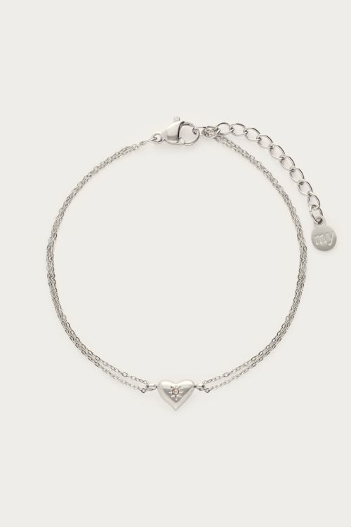 Minimalist double bracelet with birthstone | My Jewellery
