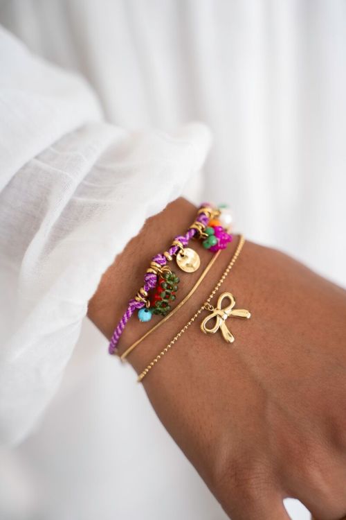 Art purple rope bracelet tutti frutti | My Jewellery