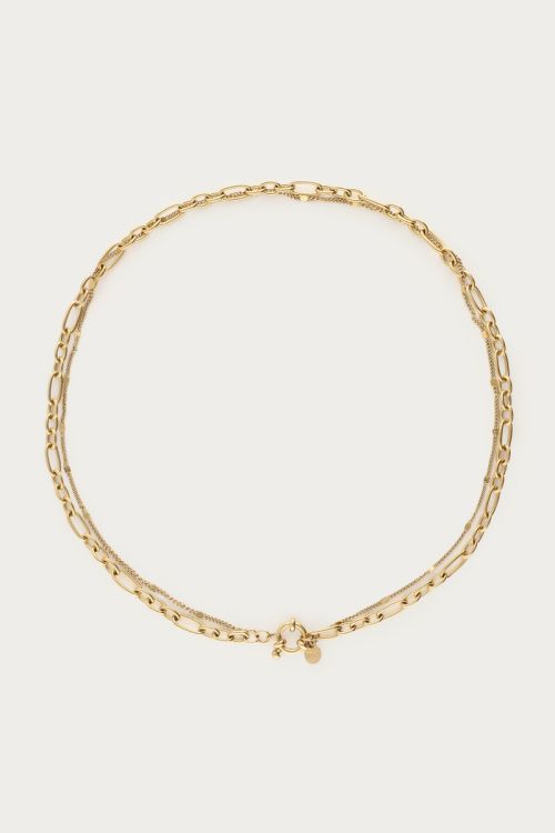 Minimalist double chain with links | My Jewellery