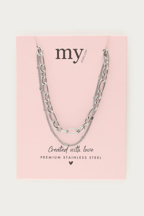 Minimalist double chain with links | My Jewellery