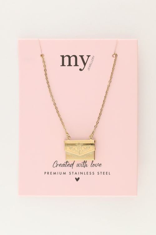 Minimalist necklace with envelope | My Jewellery