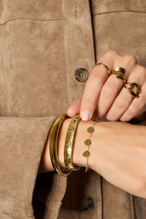 Bracelet minimaliste avec cinq médaillons