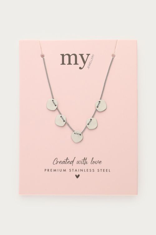 Minimalist necklace with five coins | My Jewellery