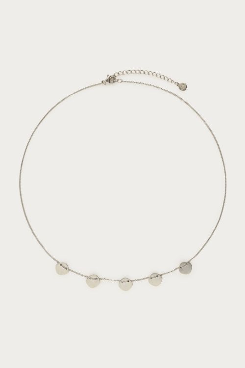 Minimalist necklace with five coins | My Jewellery