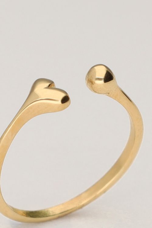 Minimalist ring with heart | My Jewellery