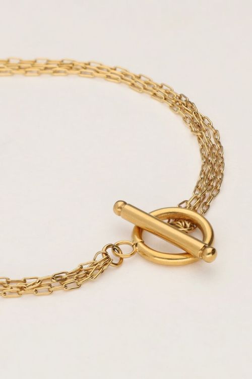 Minimalist bracelet with 4 chains and clasp | My Jewellery