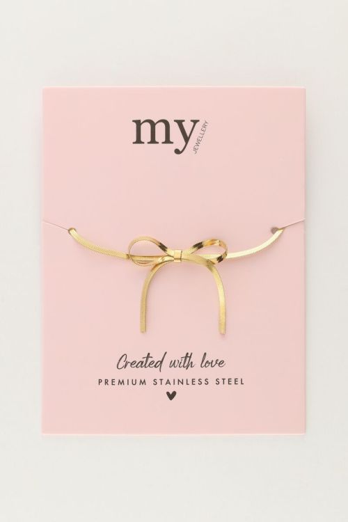 Minimalist bracelet with bow | My Jewellery