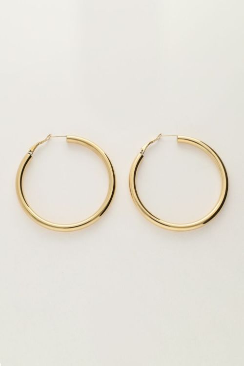 Large round hoop earrings  | My Jewellery