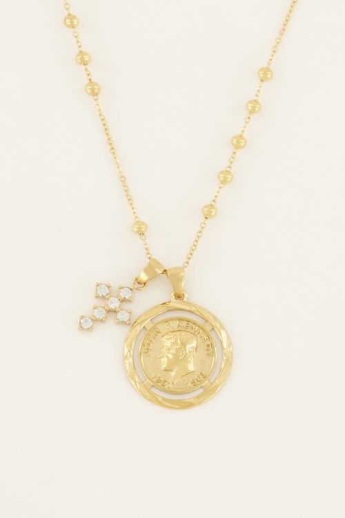 Collier Bold Spirit avec médaillon & croix