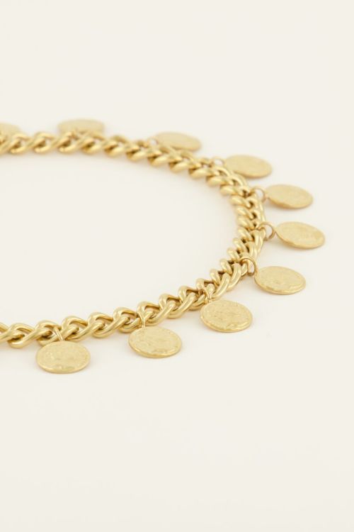 Anklet with large coins  | My Jewellery