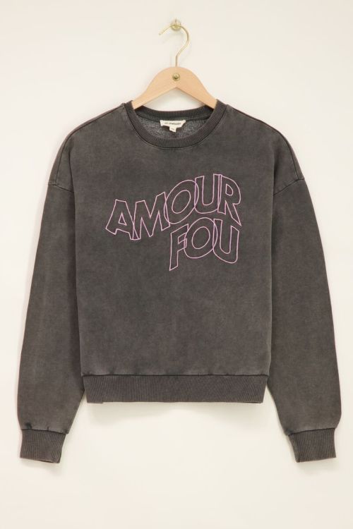 Grey sweatshirt amour fou
