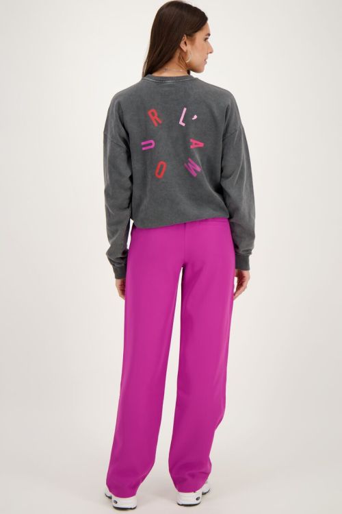 Purple elasticated trousers | My Jewellery