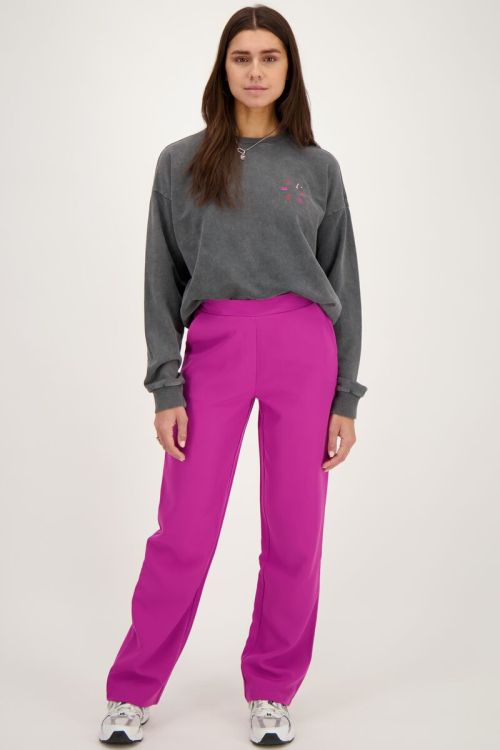 Purple elasticated trousers | My Jewellery