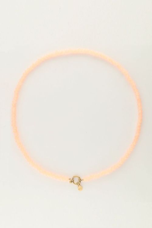 Orange beaded necklace with clasp | My Jewellery