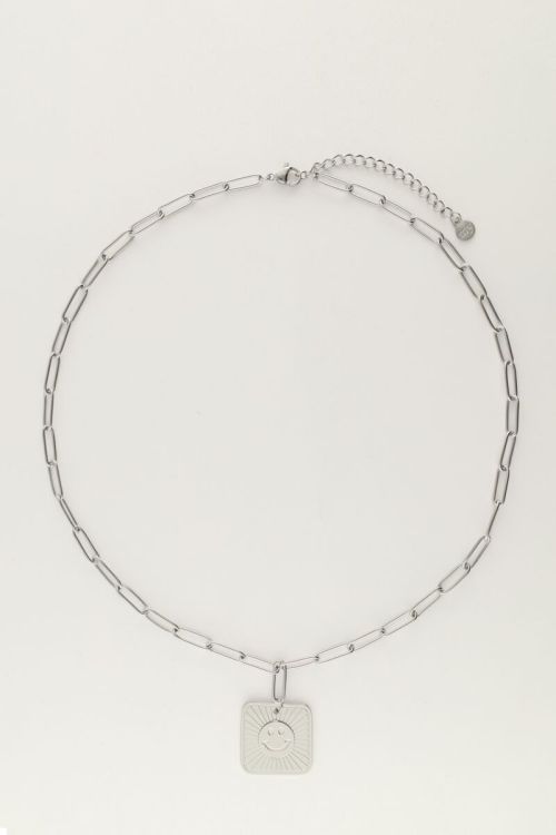 Chain necklace with smiley charm | My Jewellery