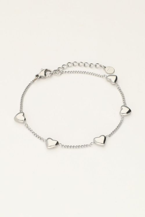 Bracelet avec 5 coeurs 