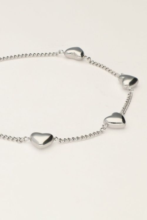 Valentine's bracelet with five hearts | My Jewellery