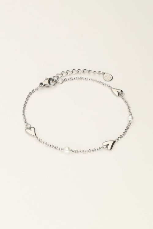 Valentine's bracelet with hearts and pearls | My Jewellery