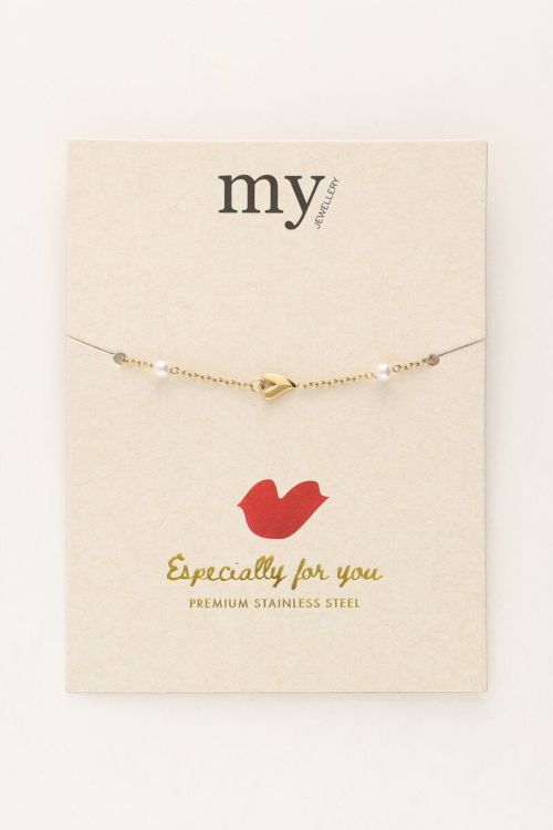 Valentine's bracelet with hearts and pearls | My Jewellery