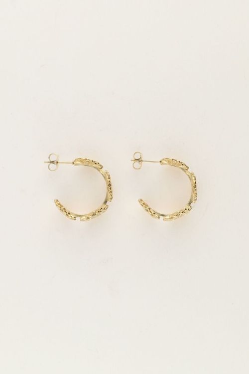 Medium flower hoop earrings | My Jewellery