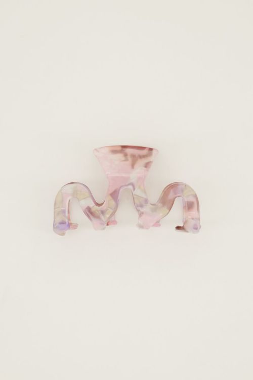 Pink claw clip with wave | My Jewellery