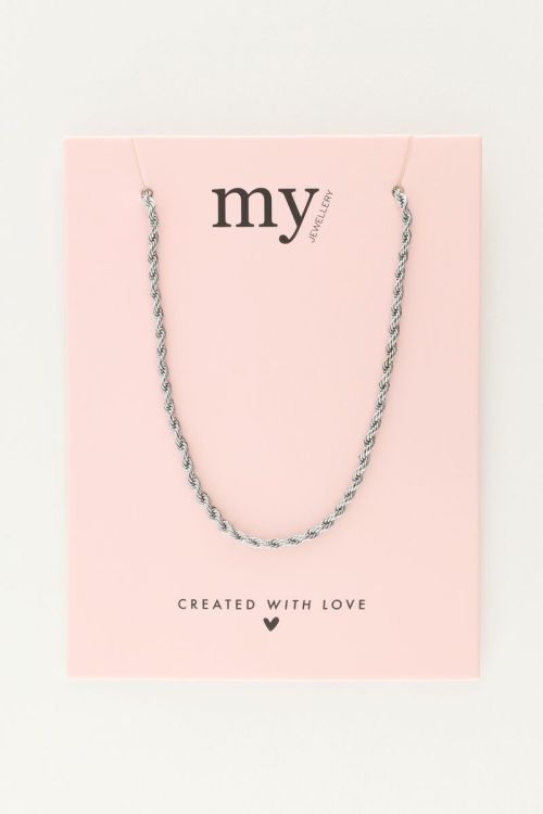 Equal necklace with small twisted effect | My Jewellery