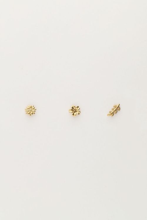 Set of three studs flowers | My Jewellery