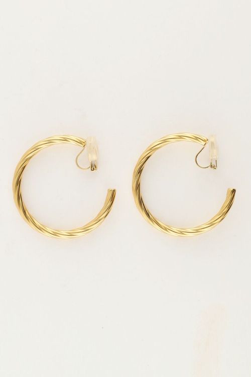 Clip-on earrings with chunky twist | My Jewellery