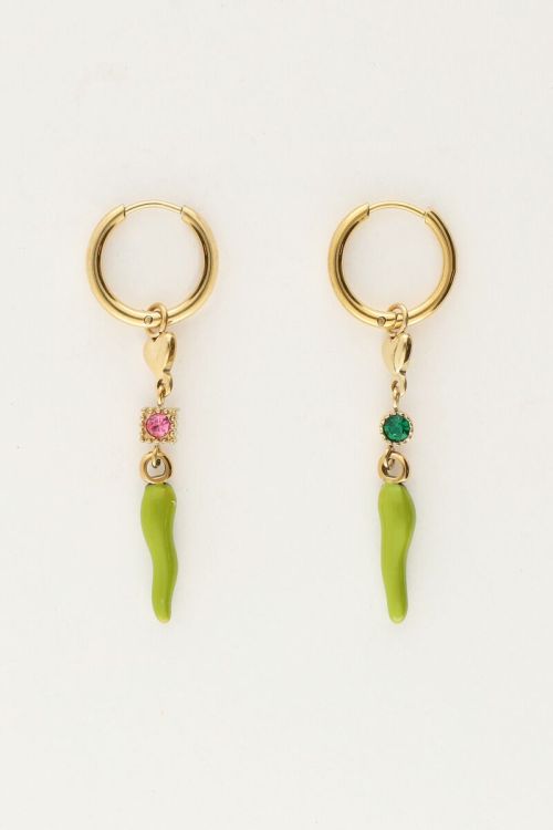 Sunrocks earrings with heart & pepper | My Jewellery