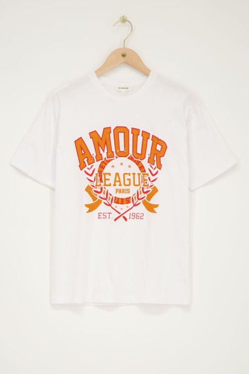 White t-shirt with orange amour | My Jewellery