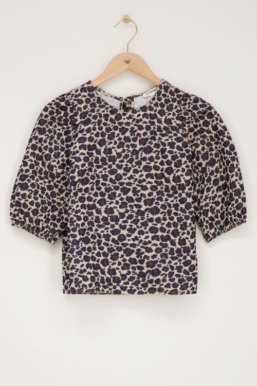 Panther print top with bows at back | My Jewellery