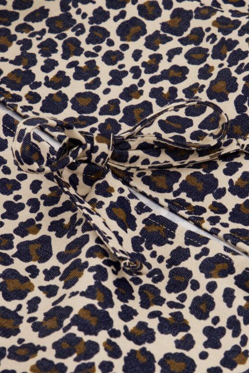 Panther print dress with bows and puff sleeves | My Jewellery