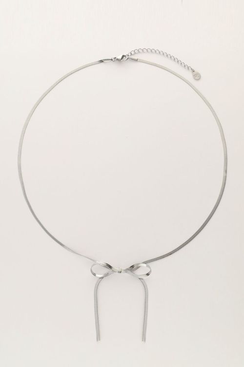 Flat chain necklace with bow | My Jewellery