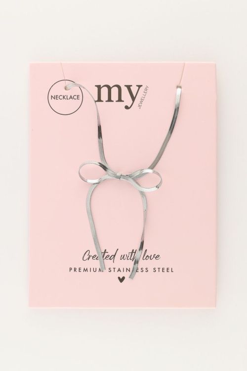 Flat chain necklace with bow | My Jewellery
