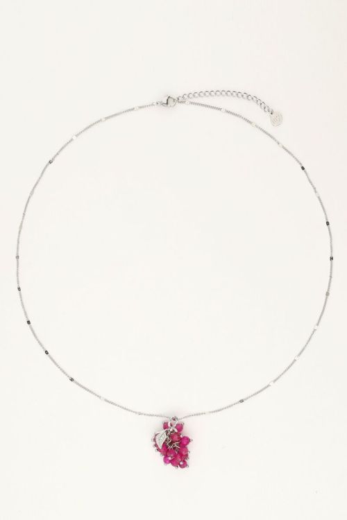 Necklace with fuchsia grape bunch | My Jewellery