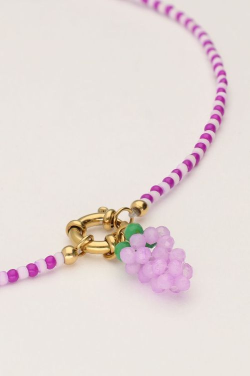 Necklace with purple bunch of grapes | My Jewellery