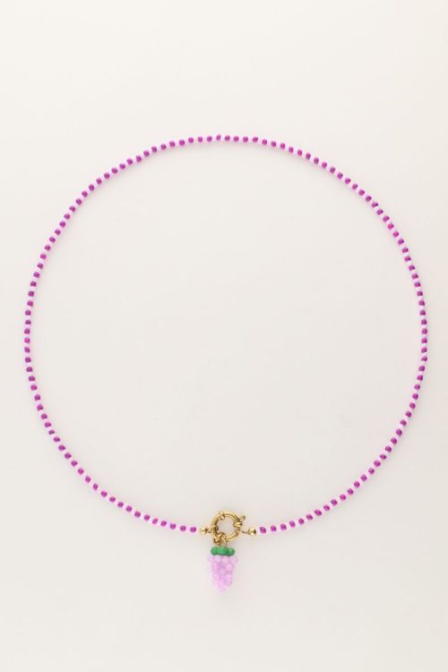 Necklace with purple bunch of grapes | My Jewellery