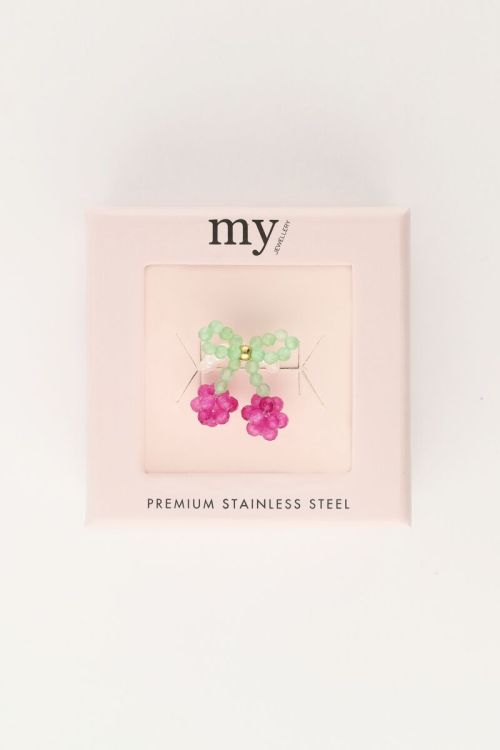 Elastic ring with cherry | My Jewellery