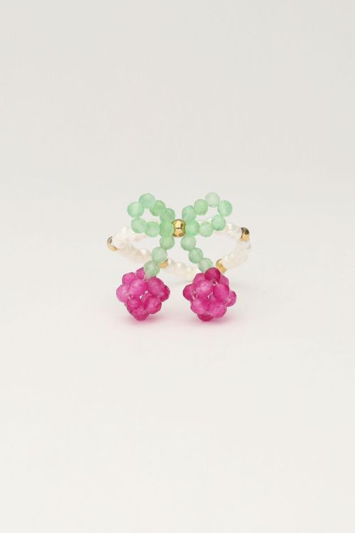 Elastic ring with cherry | My Jewellery