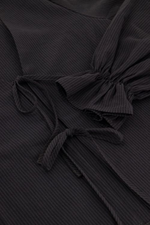 Black striped blouse with bows | My Jewellery