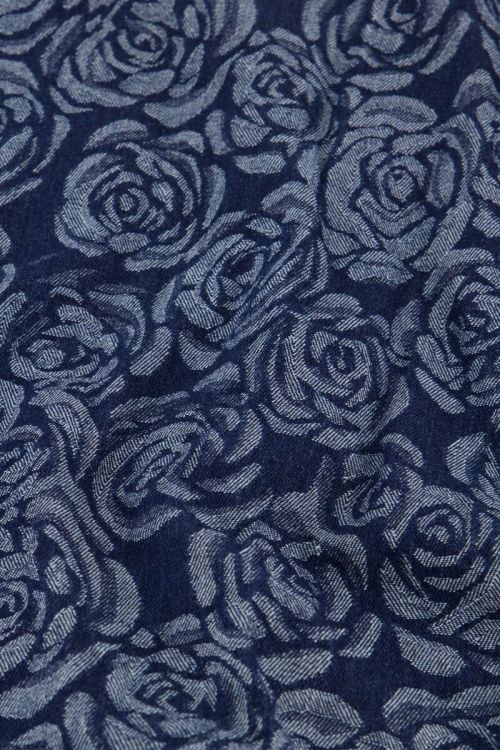 Blue denim jacket with roses | My Jewellery