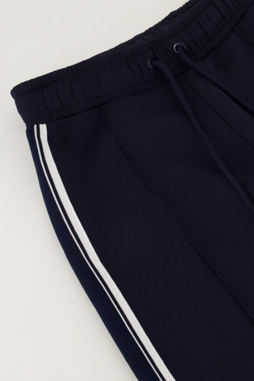 Dark blue trousers with side stripe | My Jewellery