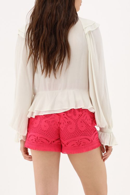 Pink embroidery shorts | My Jewellery
