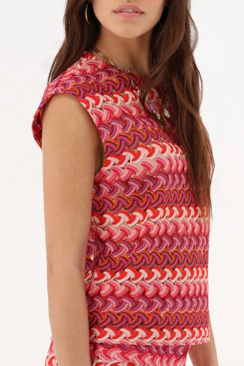 Pink crochet top  | My Jewellery