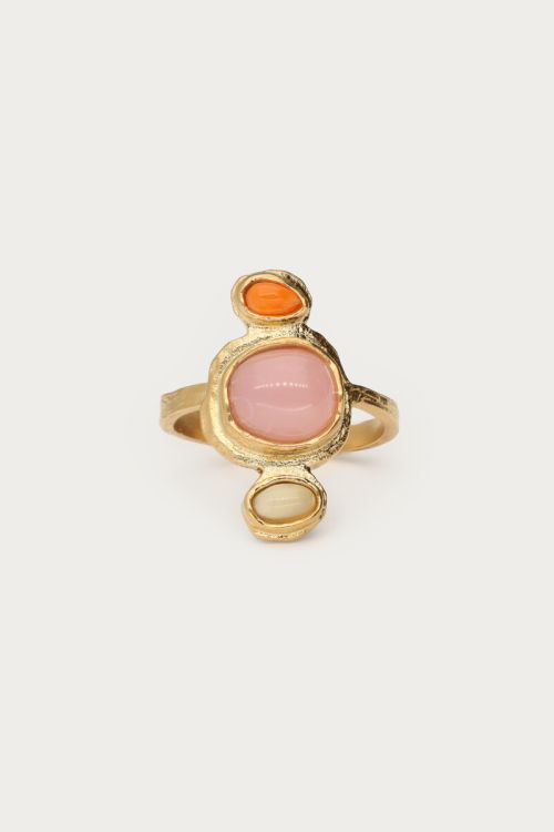 Ring mit vertikalen Steinen