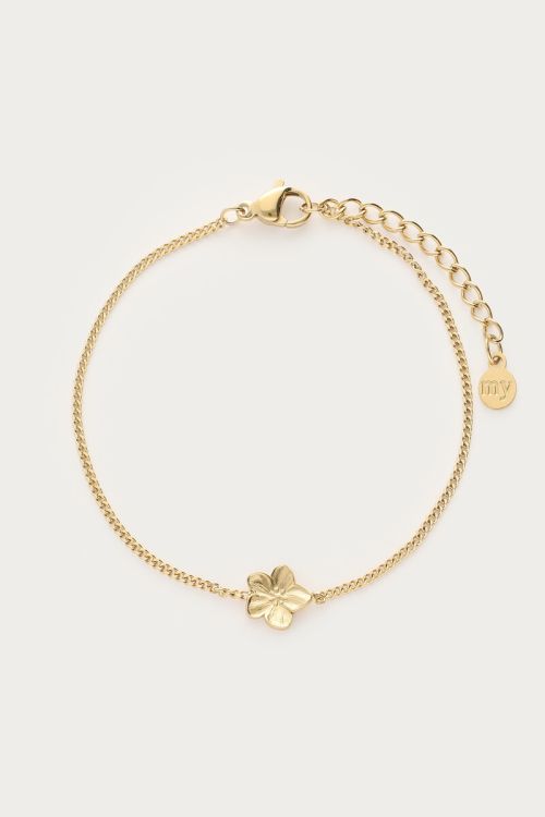 Minimalist bracelet with flower | My Jewellery