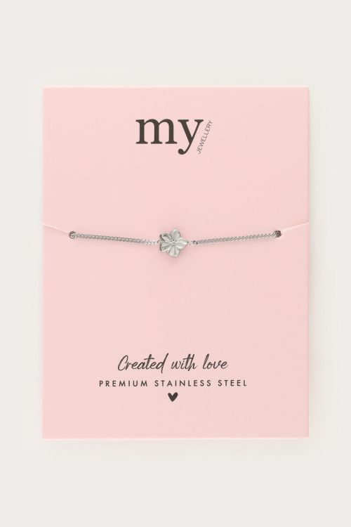 Minimalist bracelet with flower | My Jewellery