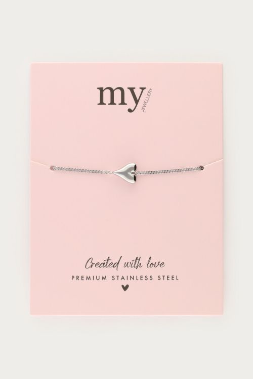 Minimalist bracelet with heart | My Jewellery