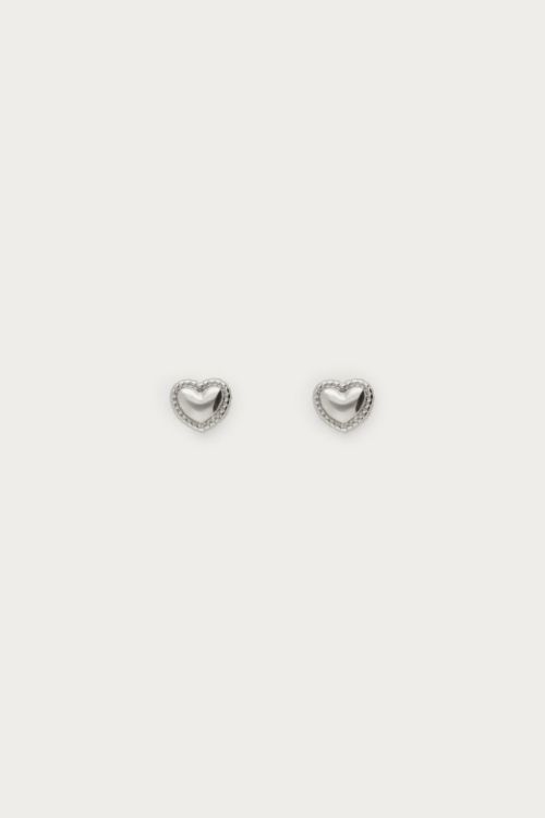 Studs with heart and dots | My Jewellery