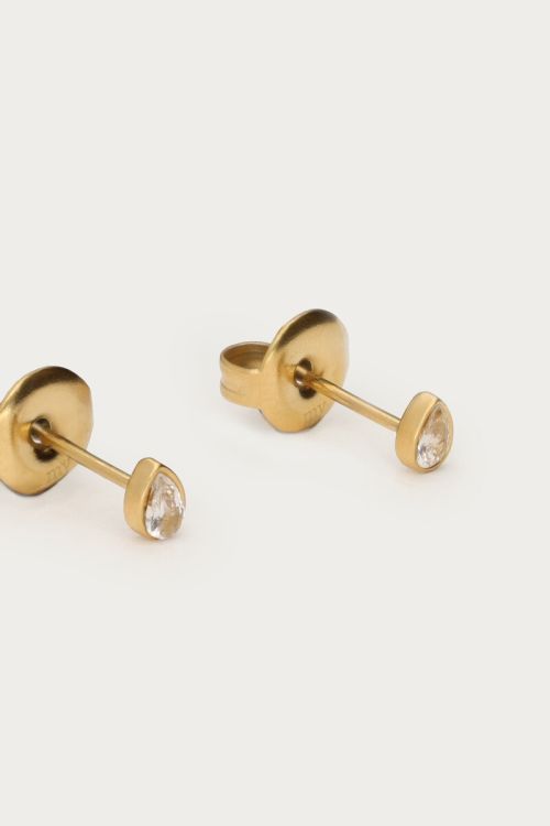 Studs with rhinestone drop | My Jewellery